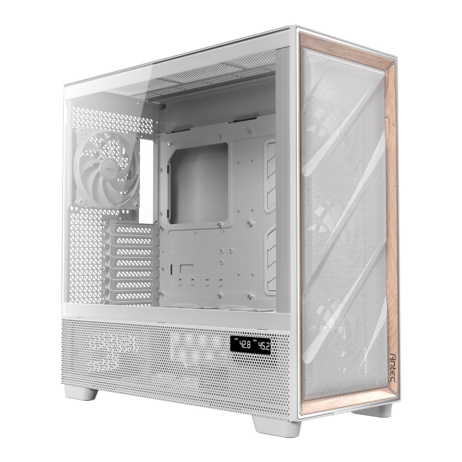Antec FLUX PRO E-ATX Full Tower Gaming Chassis White