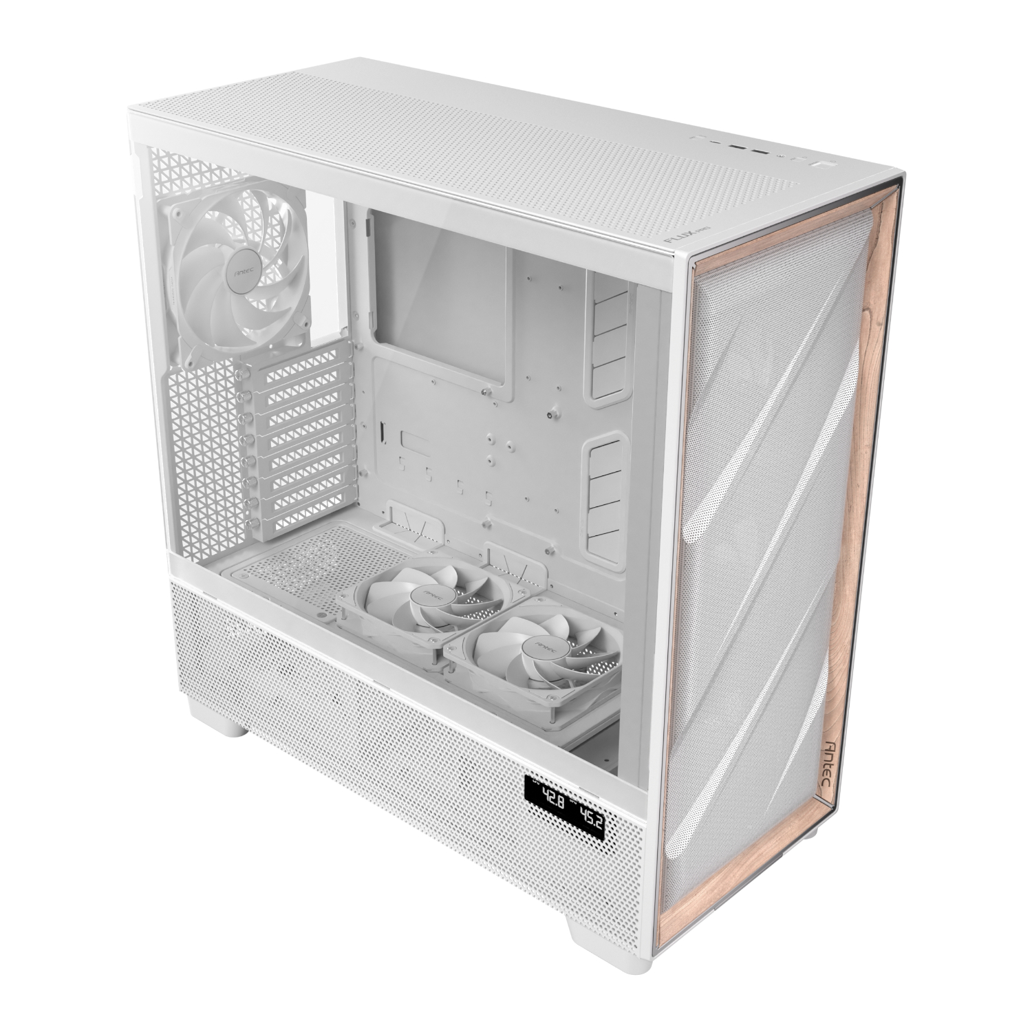Antec FLUX PRO E-ATX Full Tower Gaming Chassis White - Image 5