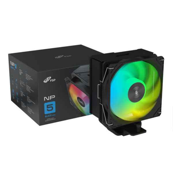 FSP NP5-BA 120mm PWM ARGB CPU Air Cooler  Black