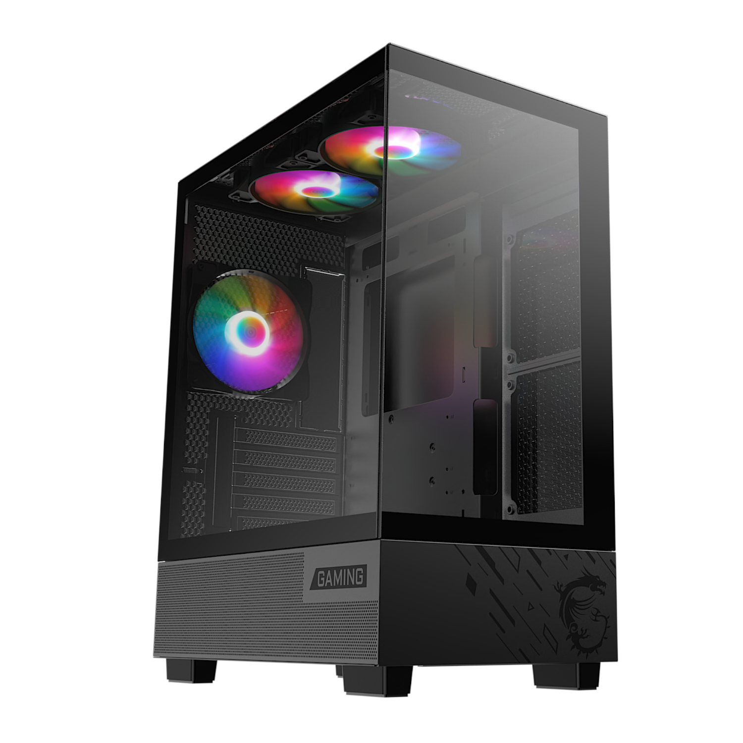 MSI PAG PANO M110A Micro-ATX Gaming Chassis Black - Image 5