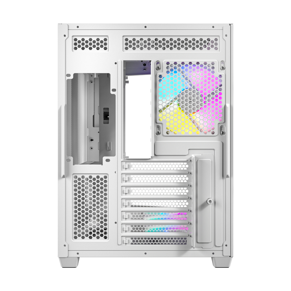 Antec C5 ARGB ATX DUAL Mid Tower Gaming Chassis White - Image 2
