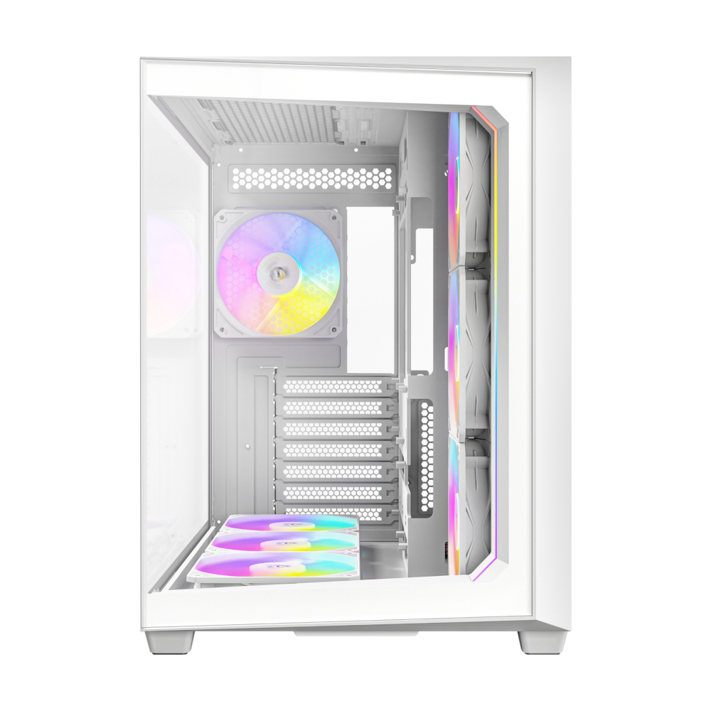 Antec C5 ARGB ATX DUAL Mid Tower Gaming Chassis White - Image 3