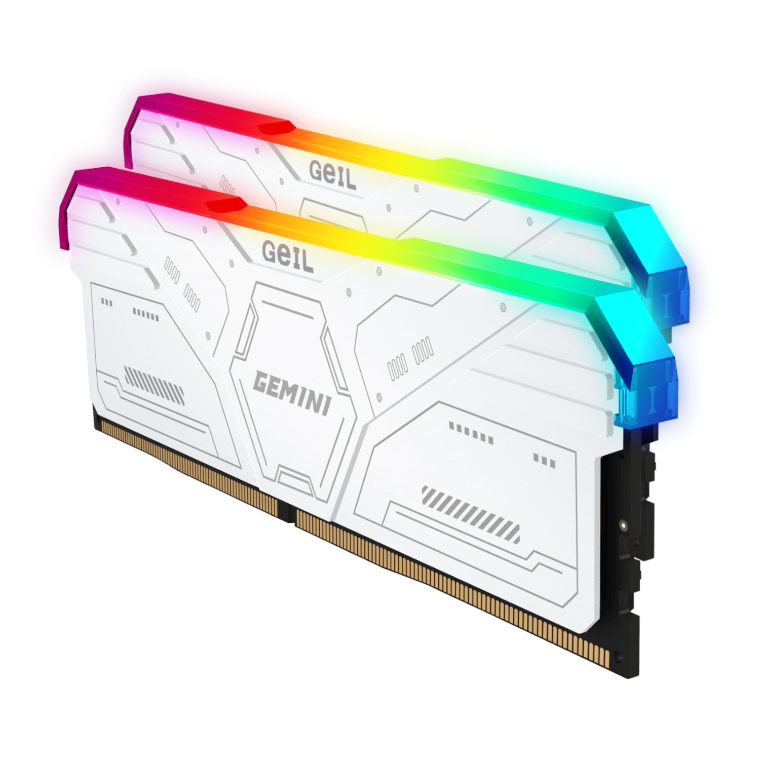 GeiL Gemini RGB 32GB KIT(2X16GB) 6000MHz DDR5 Desktop Gaming Memory - White - Image 3