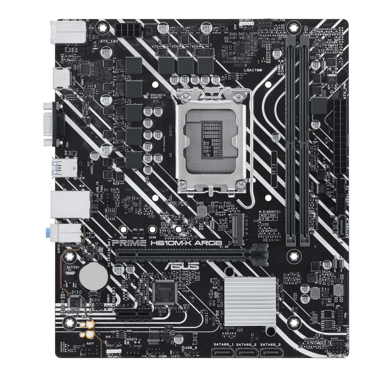 Asus PRIME H610M-R DDR5 LGA1700 Micro-ATX Motherboard - Image 2