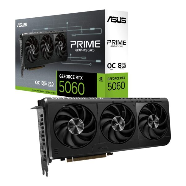 ASUS PRIME GeForce RTX 5060 OC 8GB GDDR7 GPU  SFF-Ready Graphics Card