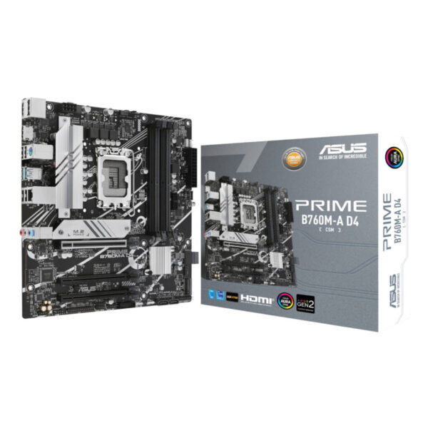 Asus PRIME B760M-A D4 CSM LGA 1700 M-ATX Motherboard
