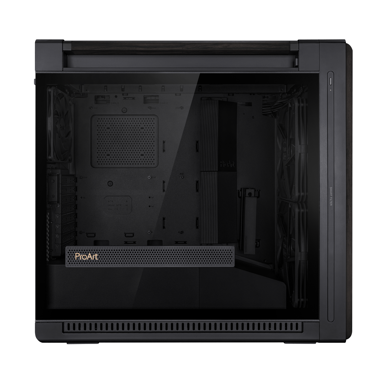 Asus ProArt PA602 Wood Edition Tempered Glass Panel - Black - Image 5