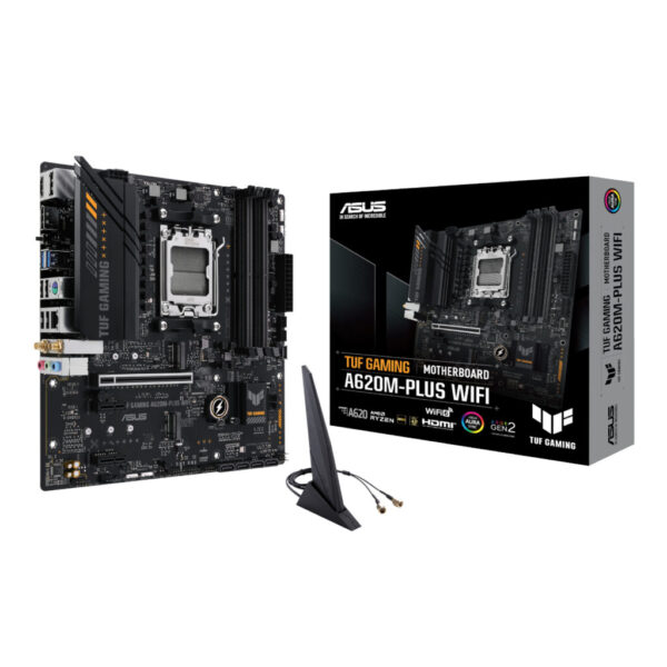 Asus TUF Gaming A620M-PLUS AM5 WIFI M-ATX Motherboard