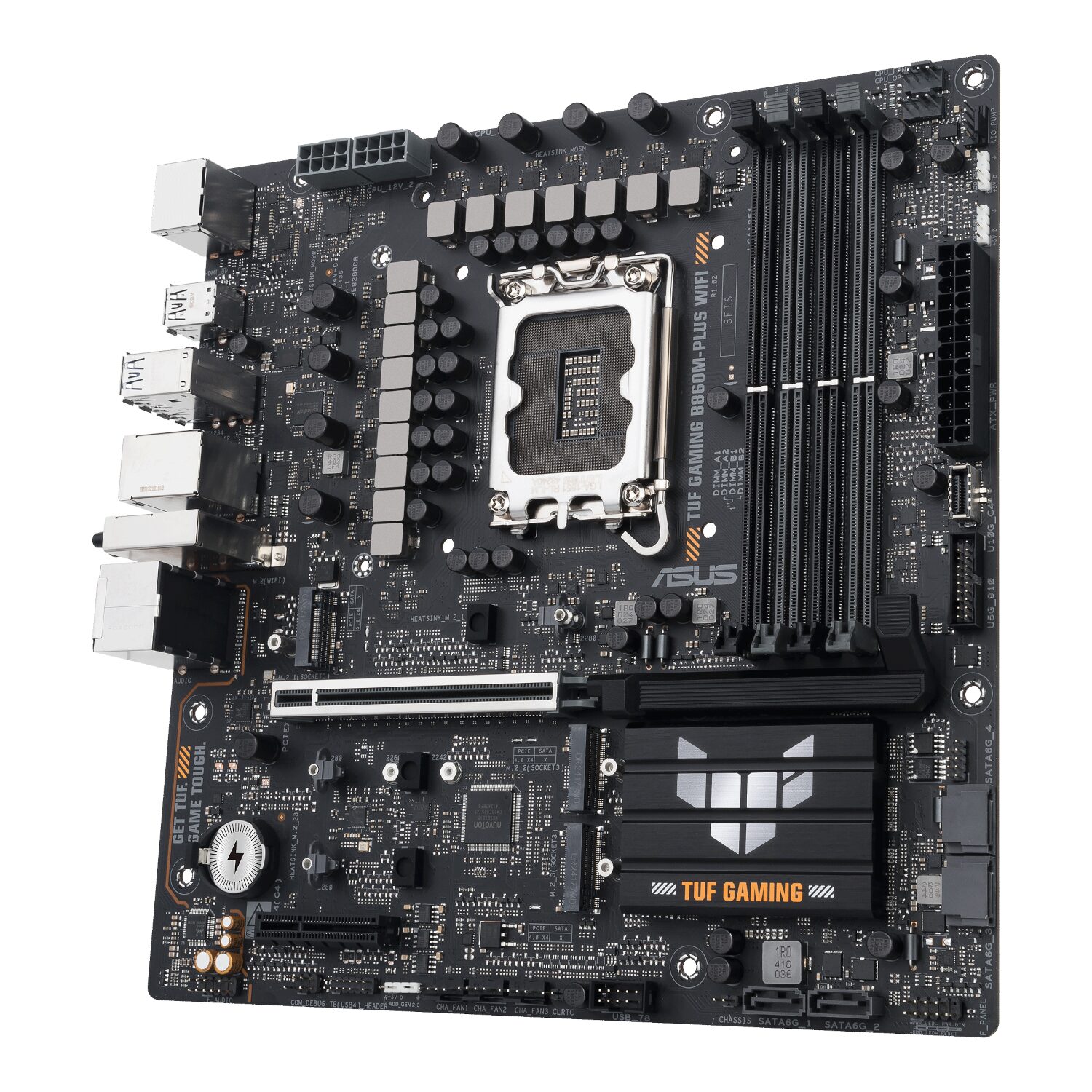 Asus TUF Gaming B860M-Plus Wi-Fi M-ATX Motherboard Intel LGA1851, DDR5, PCIe 5.0. Wi-Fi 7 - Image 3