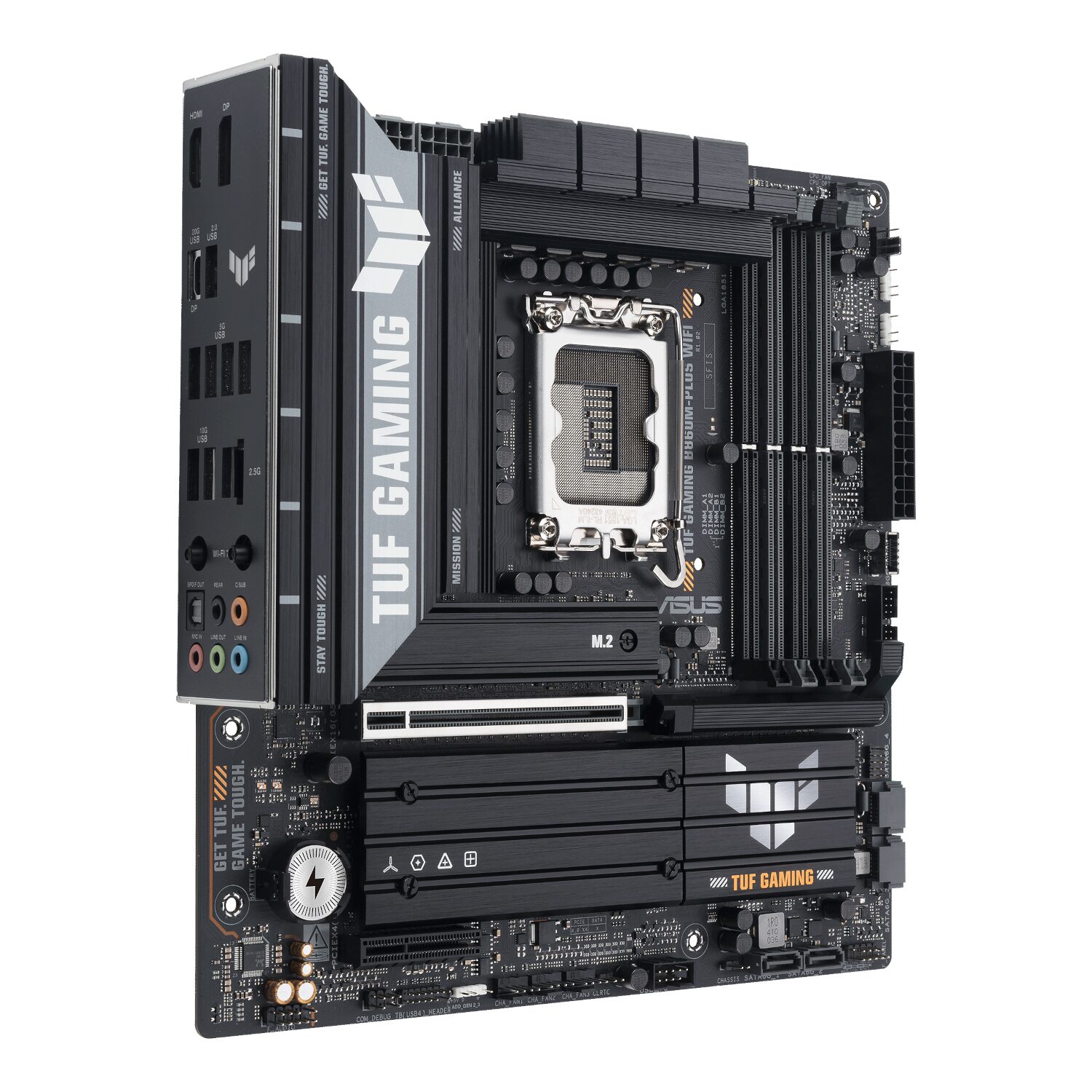 Asus TUF Gaming B860M-Plus Wi-Fi M-ATX Motherboard Intel LGA1851, DDR5, PCIe 5.0. Wi-Fi 7 - Image 4