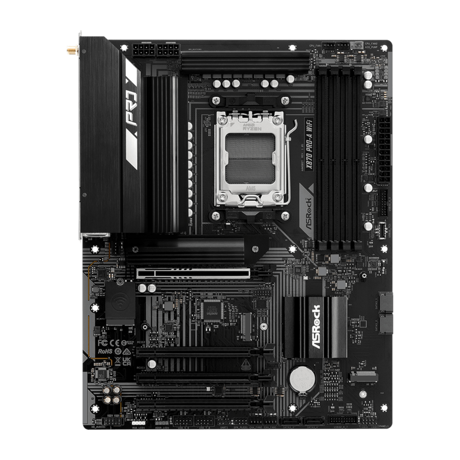 ASRock X870 A-Pro WiFi AMD AM5 ATX Gaming Motherboard - Image 2